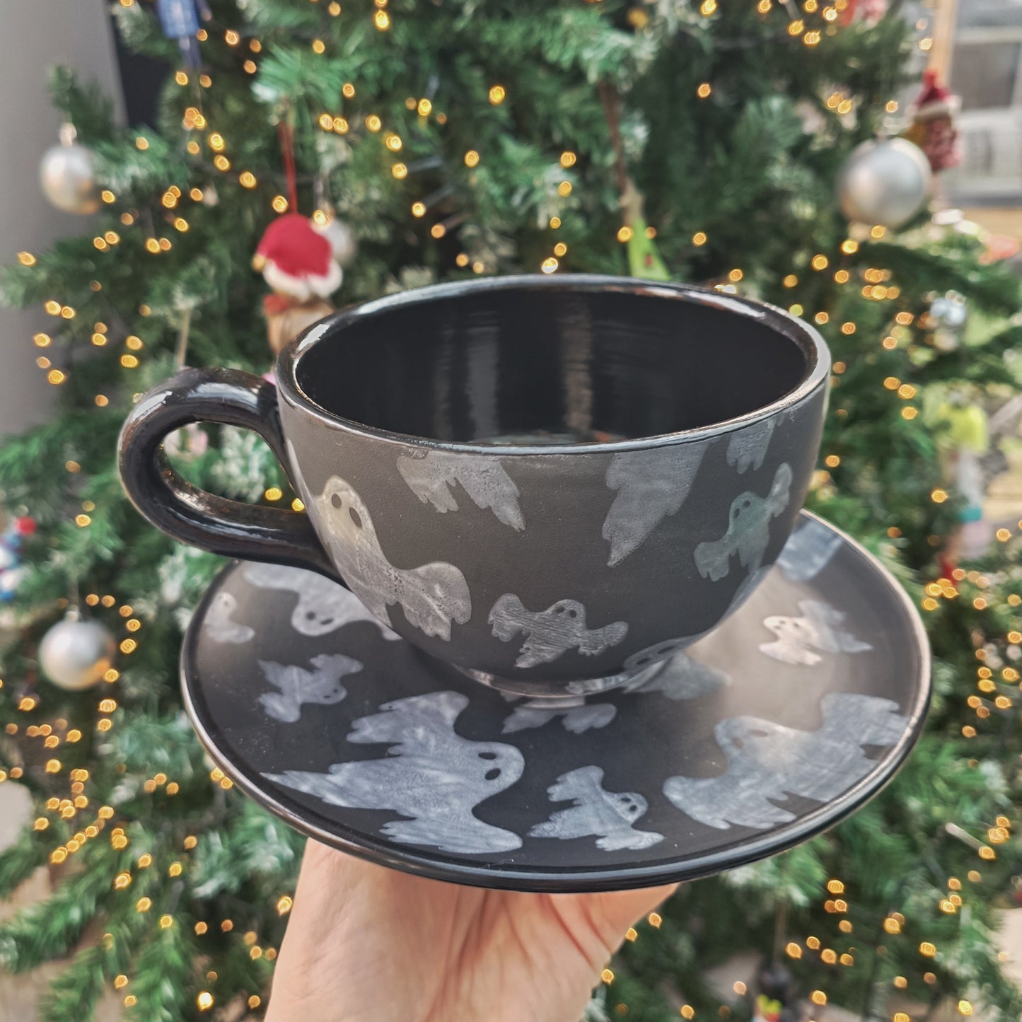 Ghost Cappuccino Cup & Saucer
