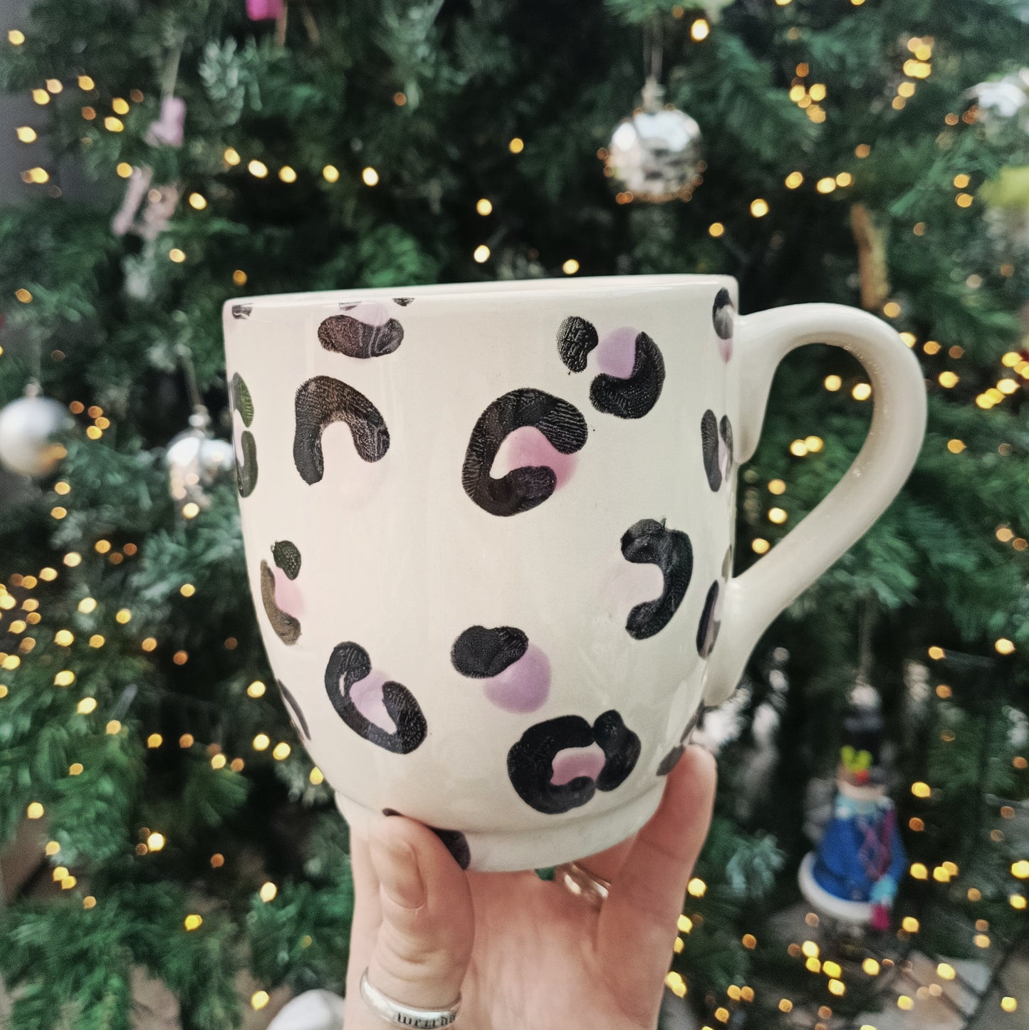 Pink Leopard Mega Mug