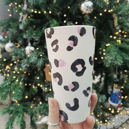 Pink Leopard Tall Tumbler