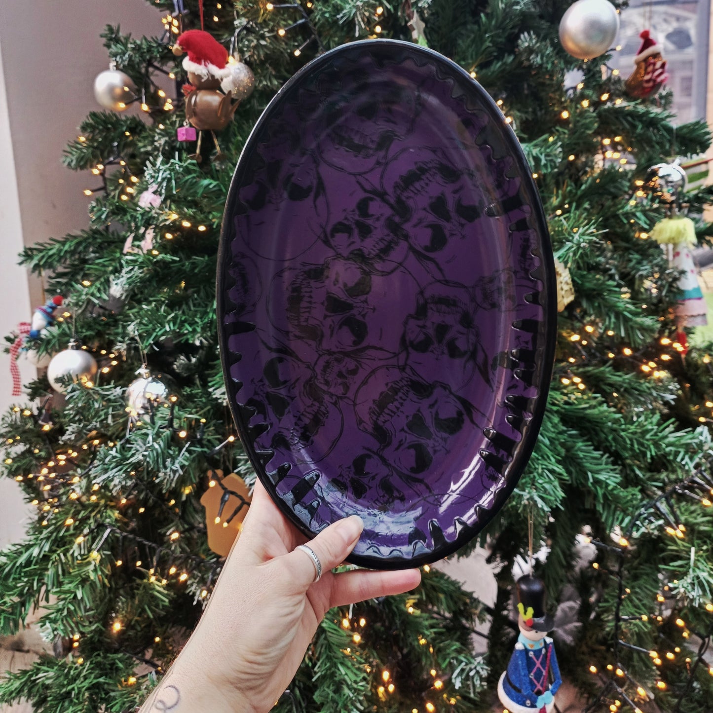 Purple Skull Platter