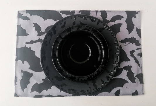 SECONDS Set Of 2 Grey Bats Placemats