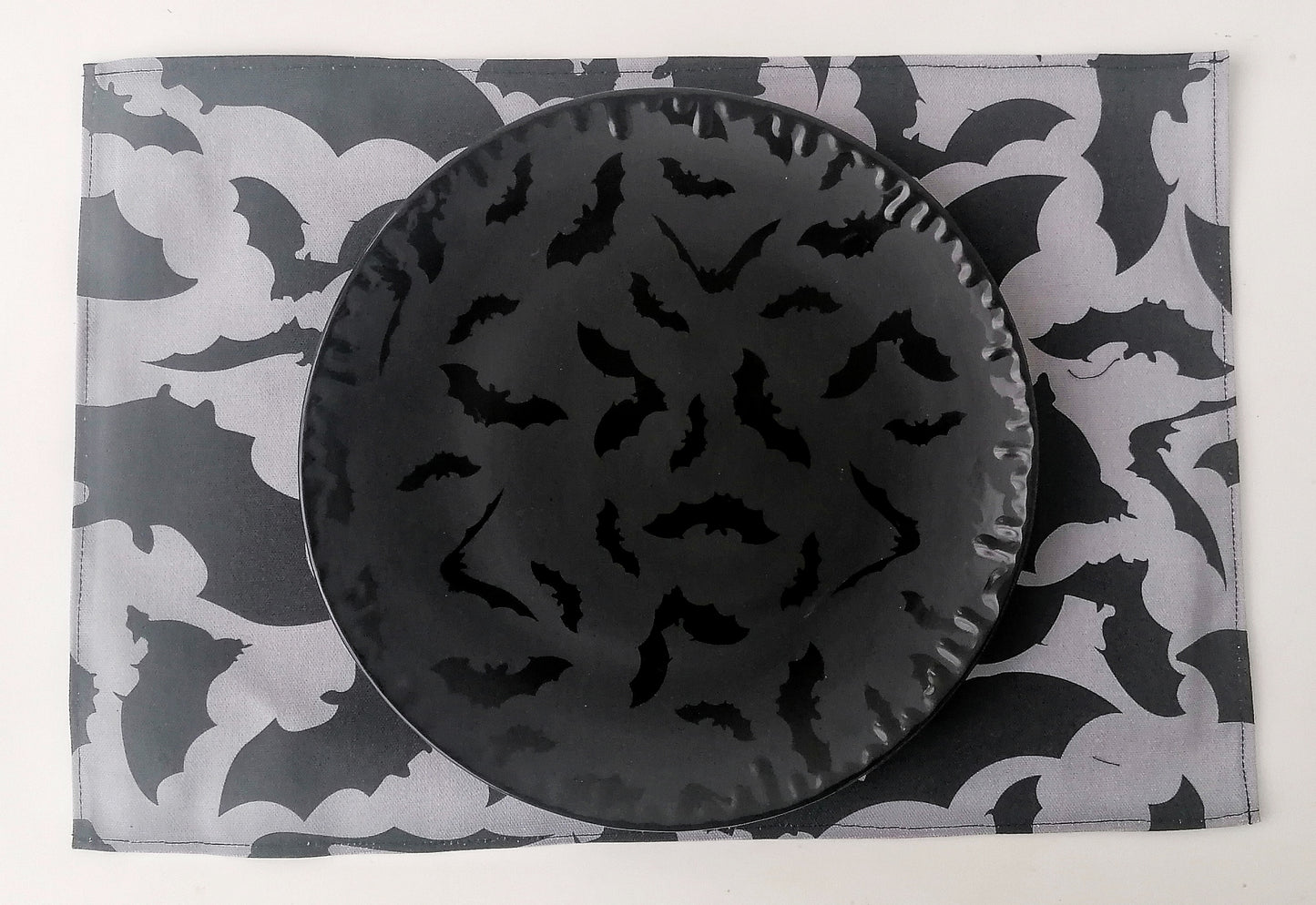 SECONDS Set Of 2 Grey Bats Placemats