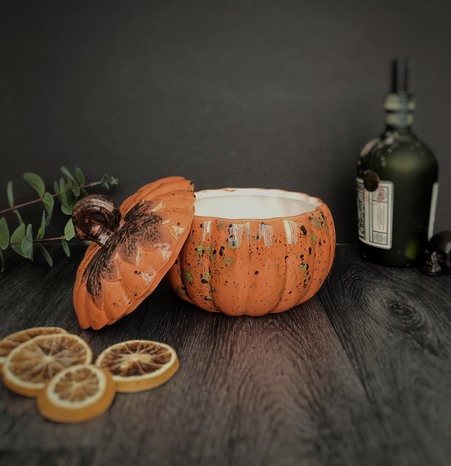 Ceramic Pumpkin Storage Jar
