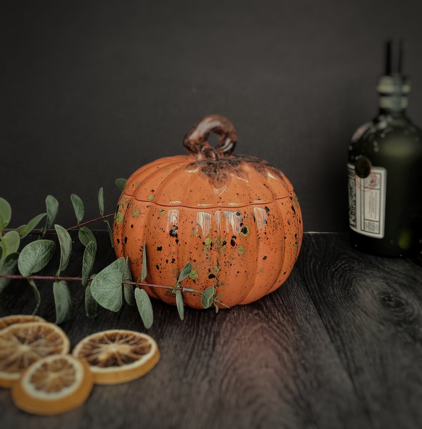 Ceramic Pumpkin Storage Jar