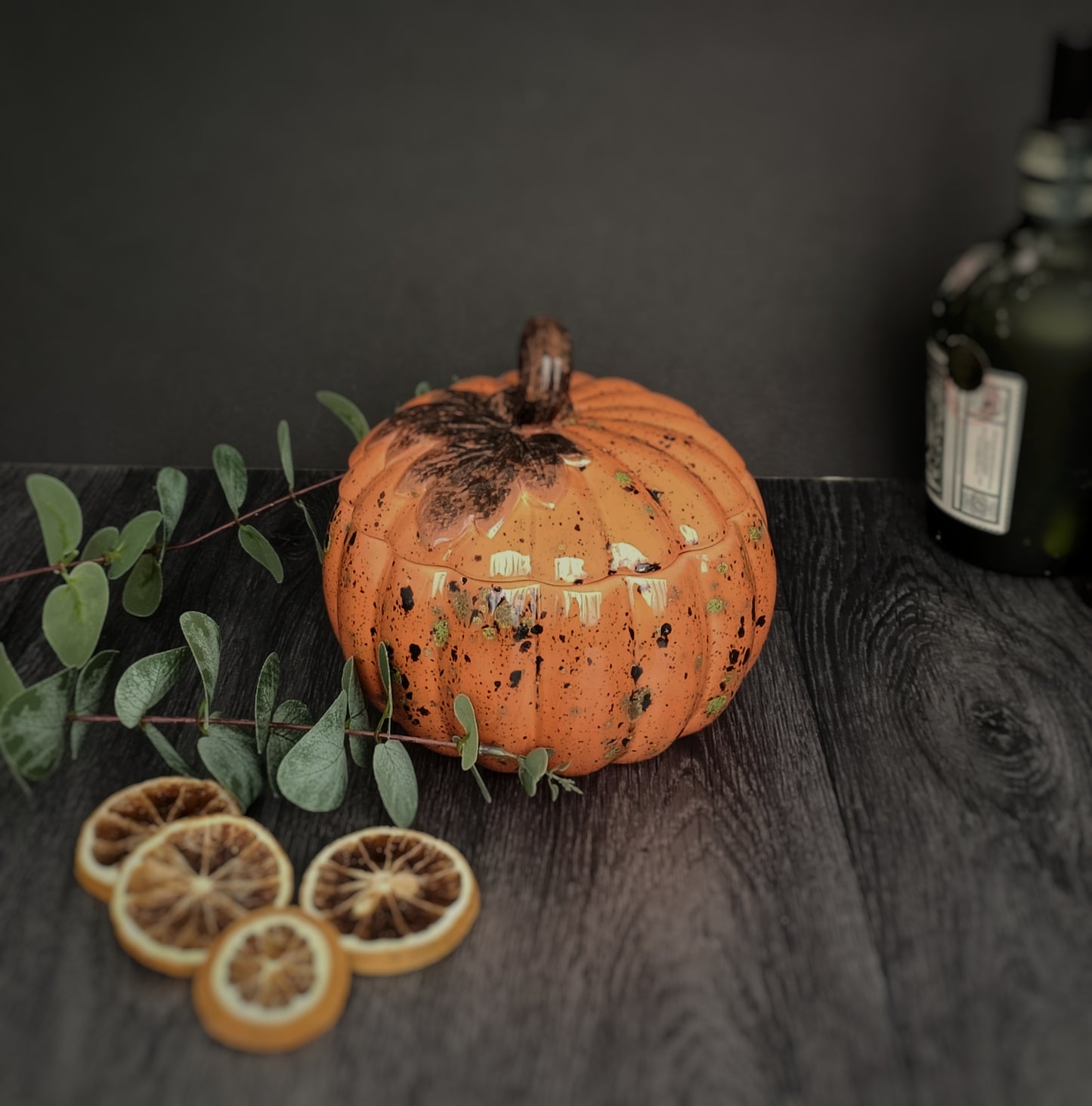 Ceramic Pumpkin Storage Jar