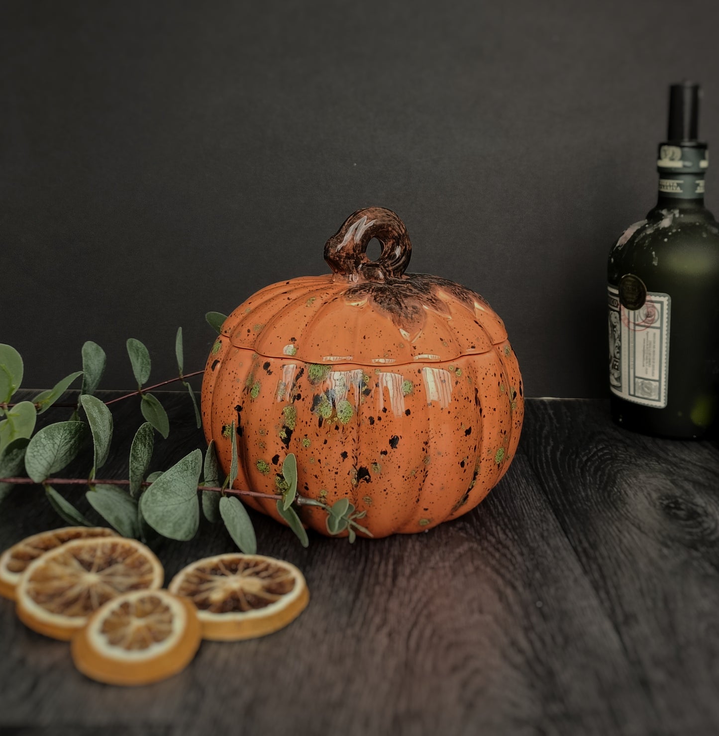 Ceramic Pumpkin Storage Jar