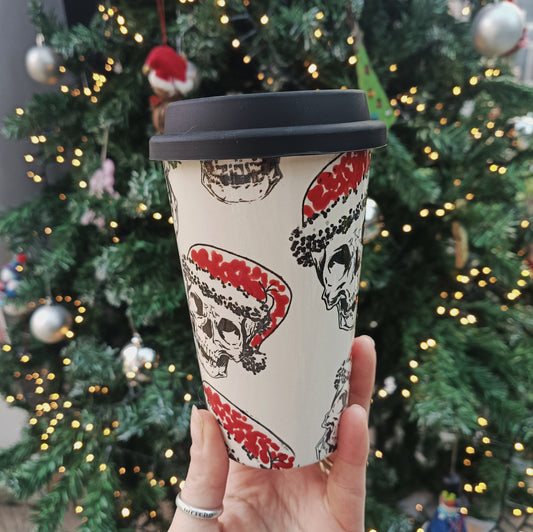 Santas Skull Travel Mug