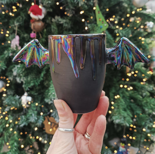 Oil Slick Drip Wing Mug