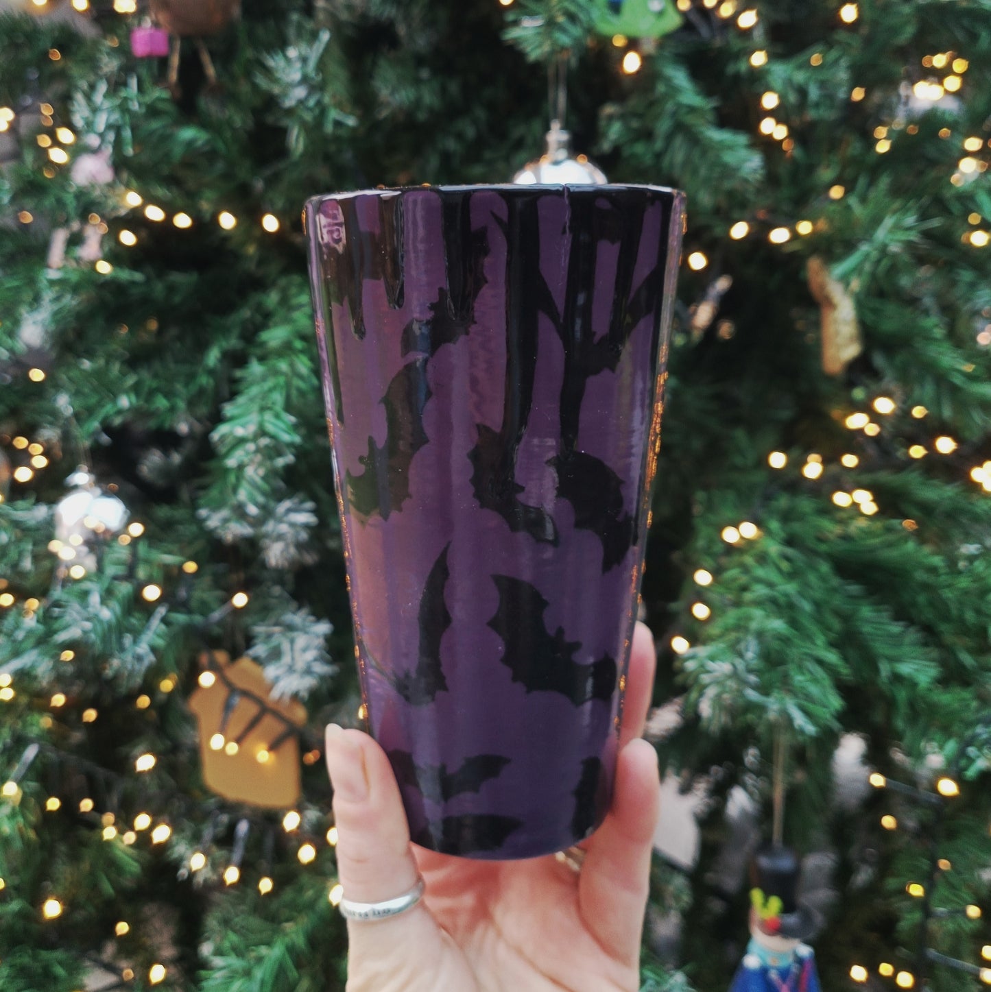 Purple Bats Tall Tumbler