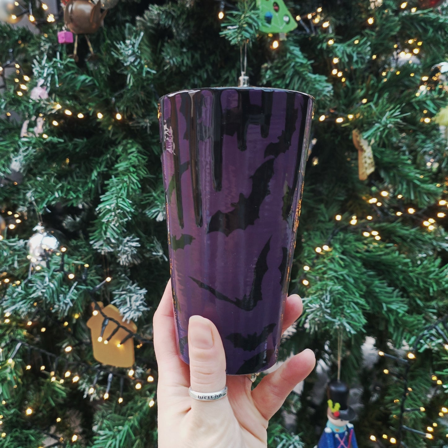 Purple Bats Tall Tumbler