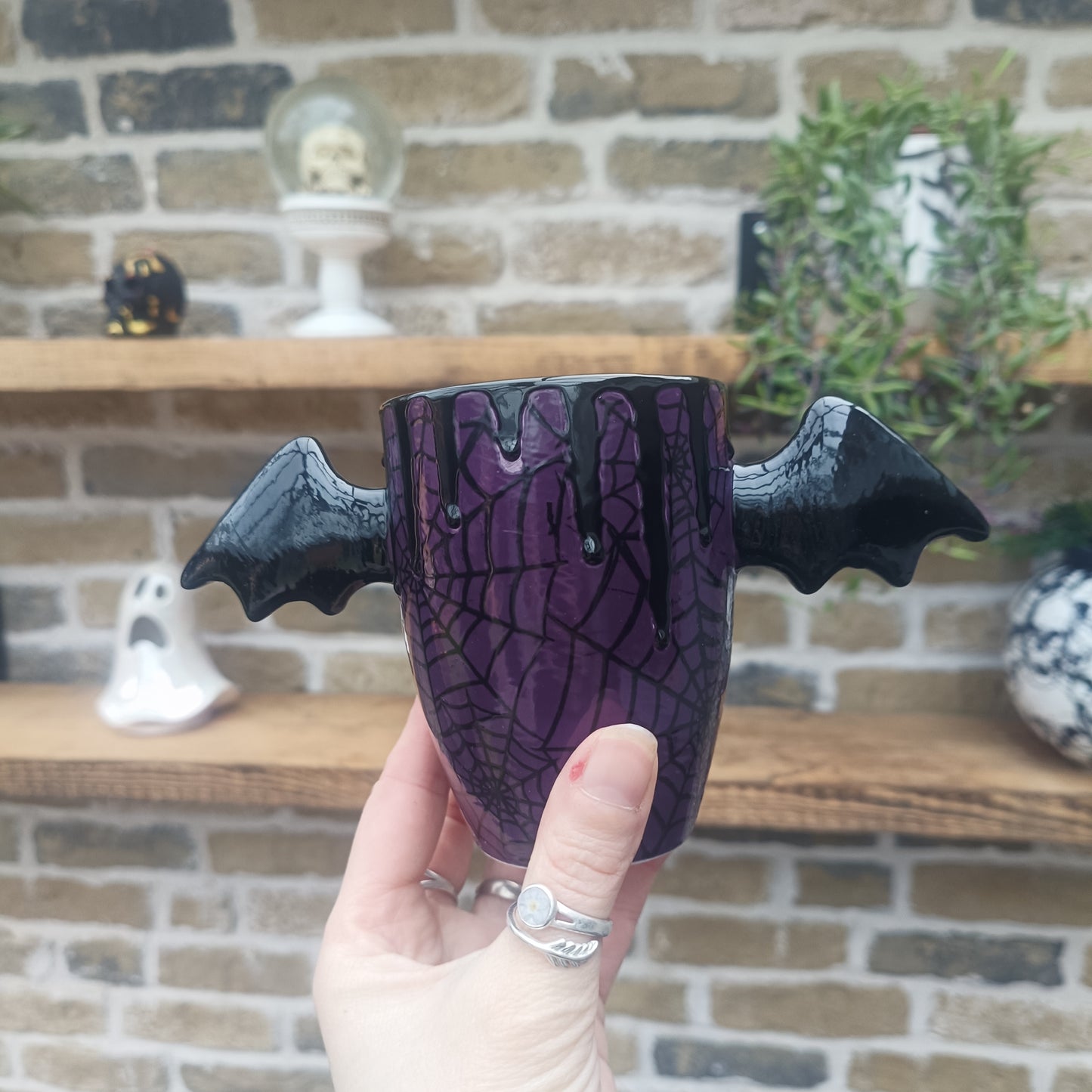 Purple Web Wing Mug