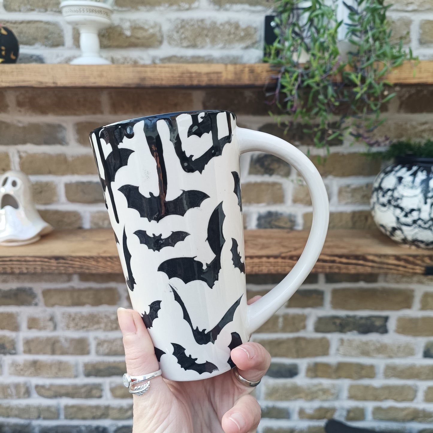 Bat Drip Latte Mug