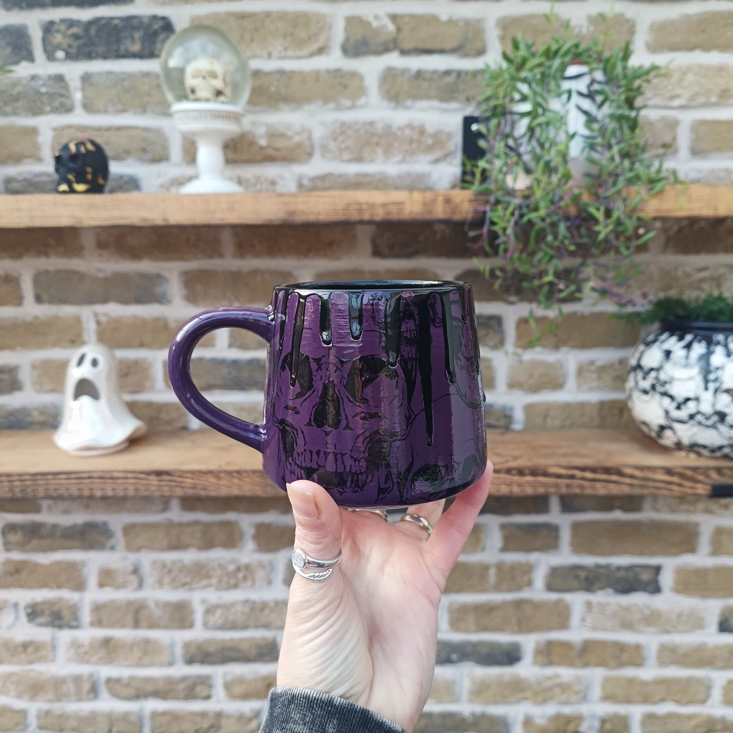 Purple Skull Stumpy Mug