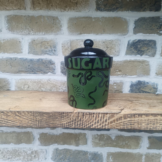Green Snake Sugar Canister