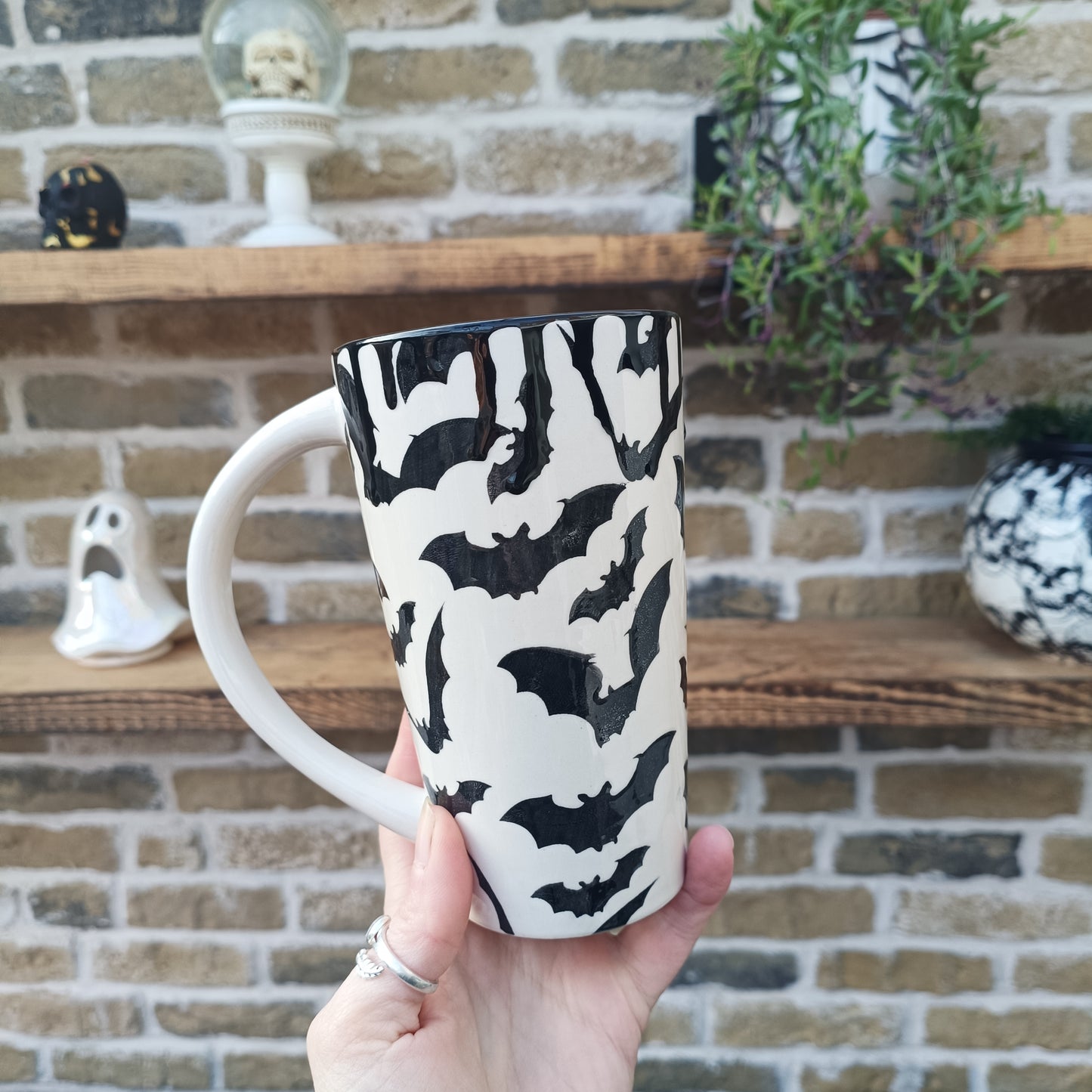 Bat Drip Latte Mug