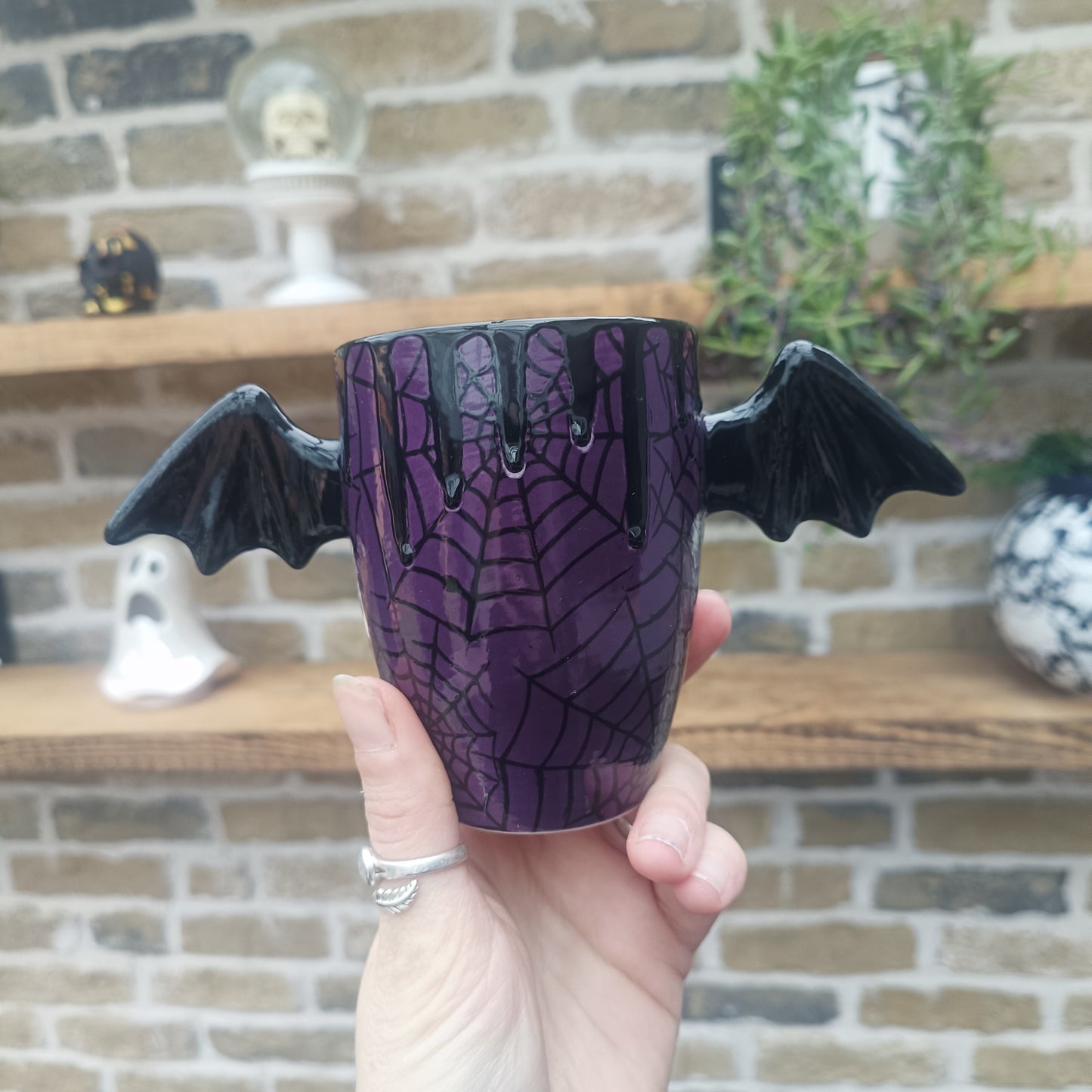 Purple Web Wing Mug