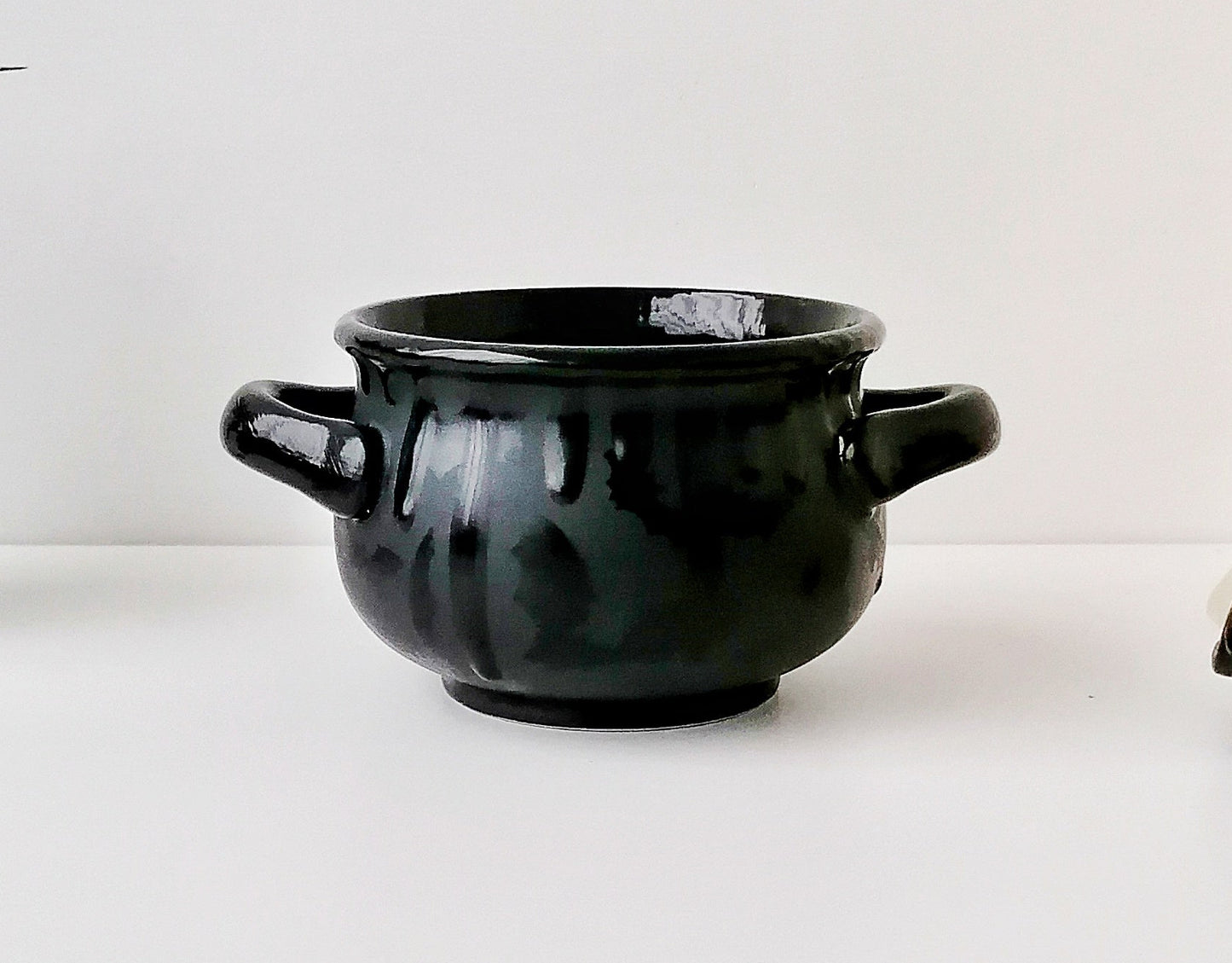 Matte Black Bat Small Cauldron (Ready to ship)
