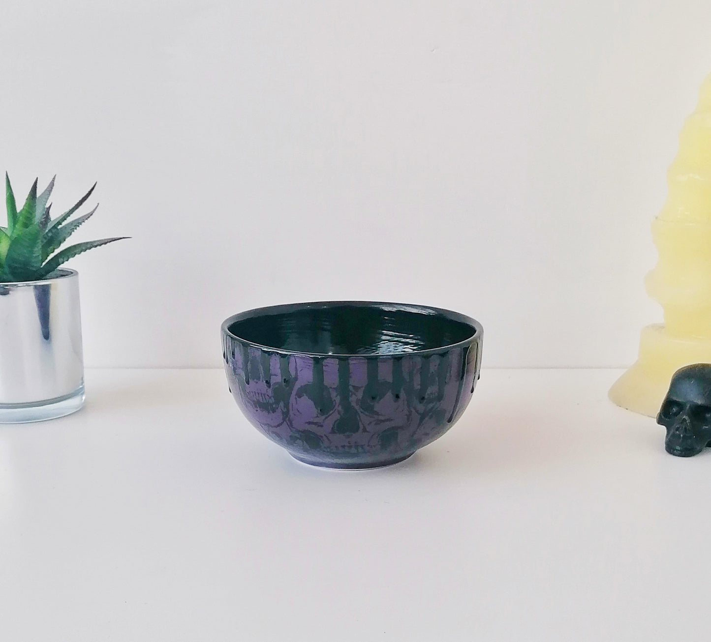 Purple Skull Dinner Set