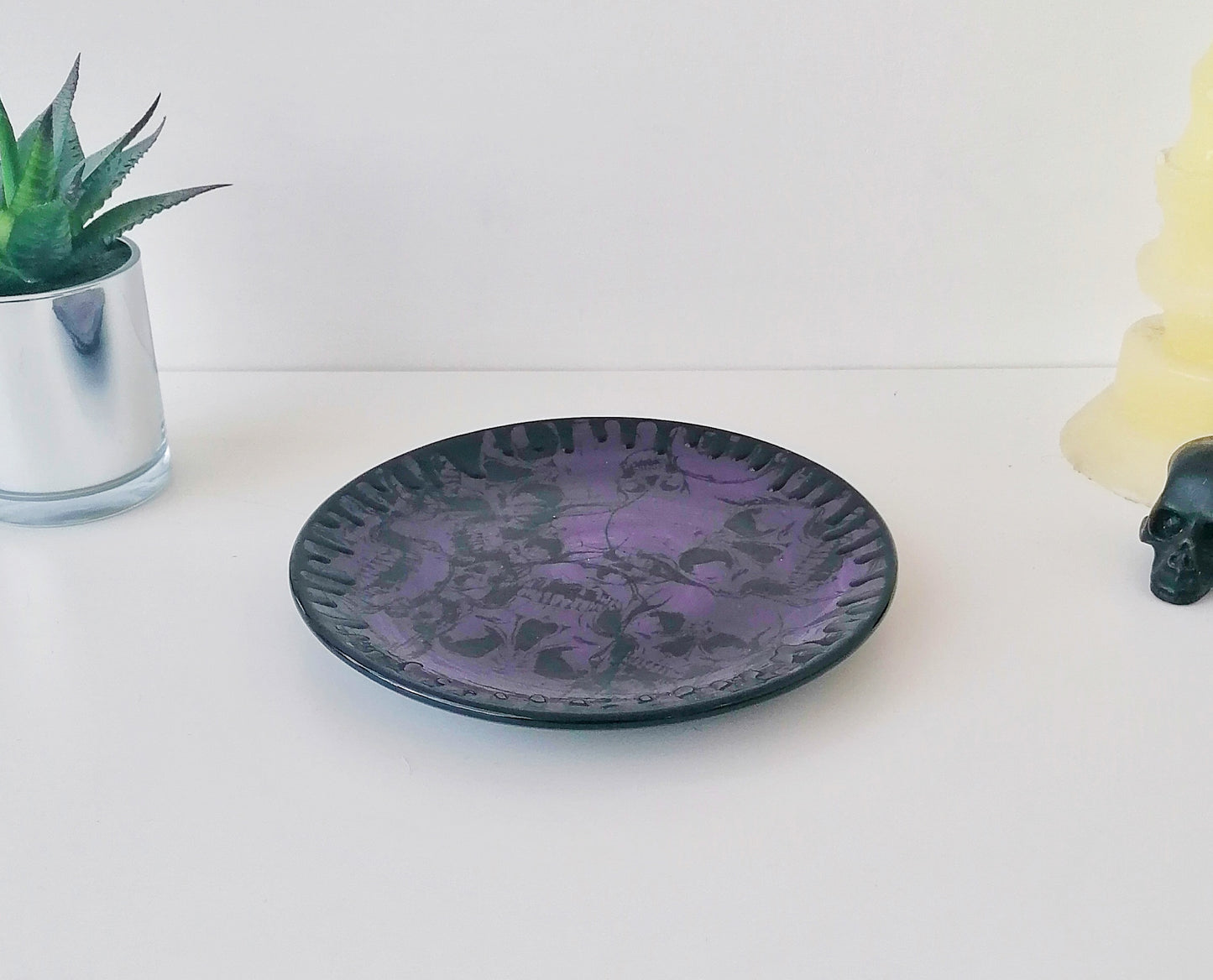 Purple Skull Dinner Set