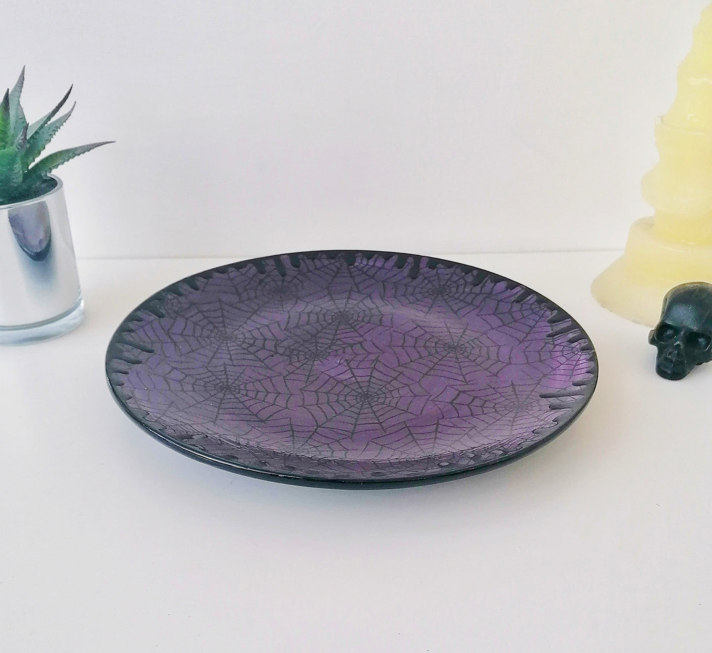 Purple Web Dinner Set