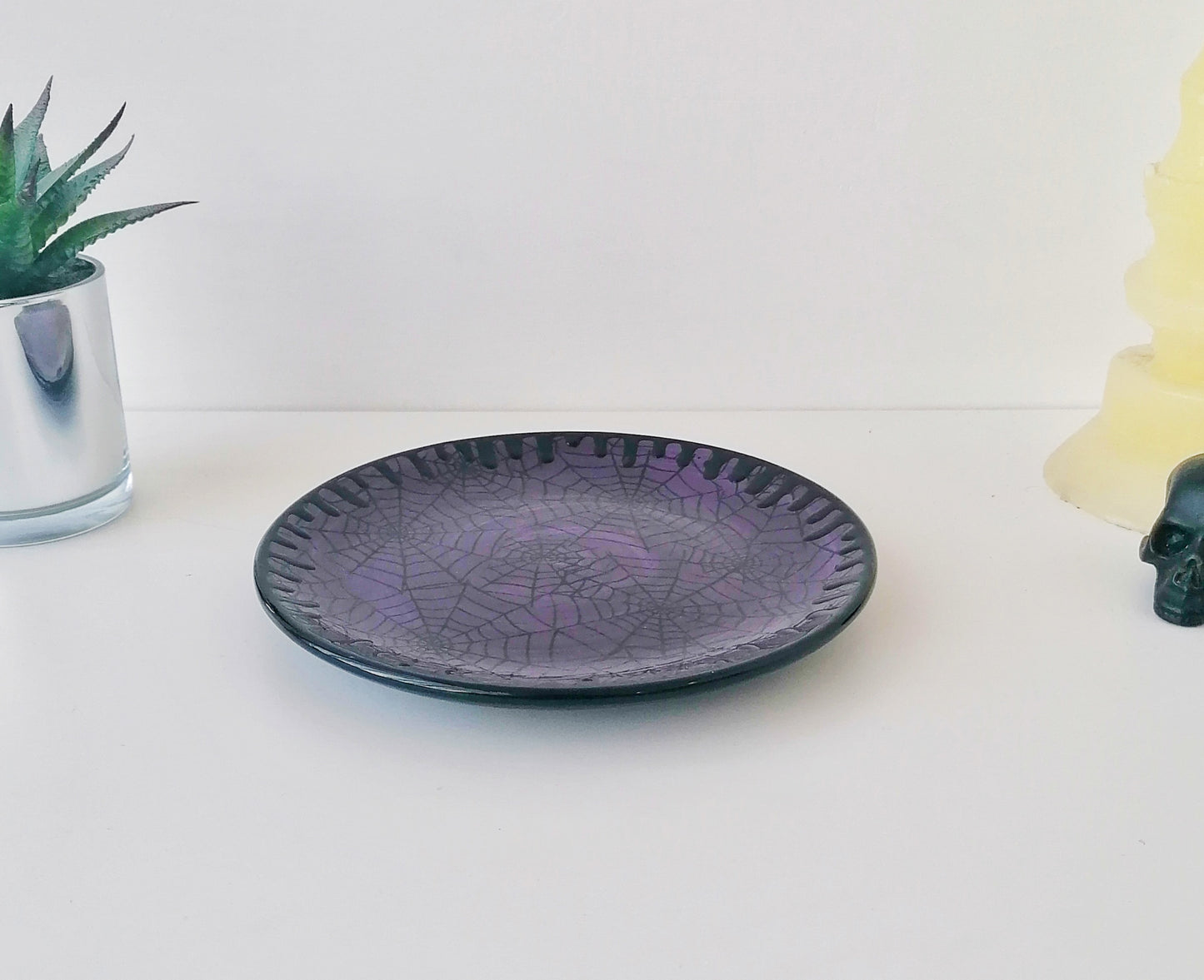 Purple Web Dinner Set