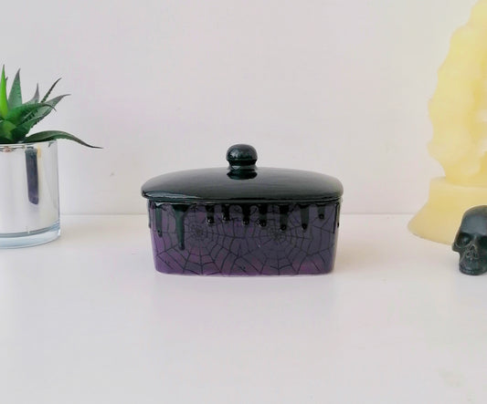 Purple Web Butter Bowl