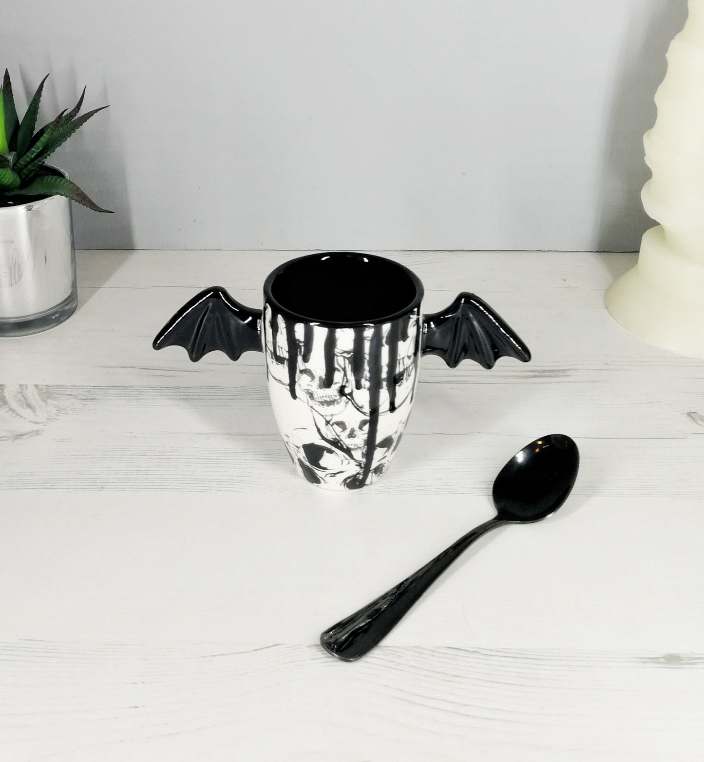 Skull Bat Wing Mug